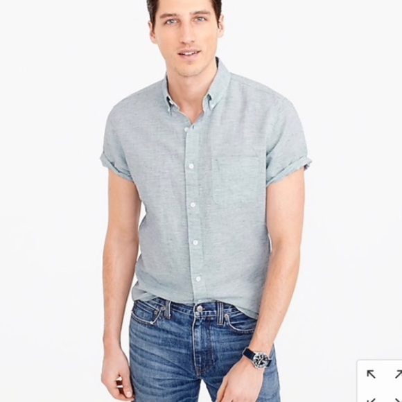 J. Crew Other - J. Crew Men’s Linen Blend Light Gray Button Down Shirt